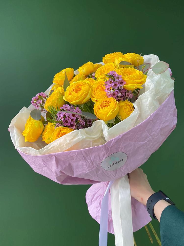 Кустовые желтые розы в Коноково Букет Кустовые желтые розы в Коноково