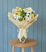 Букет цветов из:  Хризантемы и Розы в Коноково